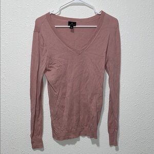 Worthington Pink Fitted Long Sleeve Blouse